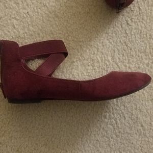 Jack & Cat Maroon Flats